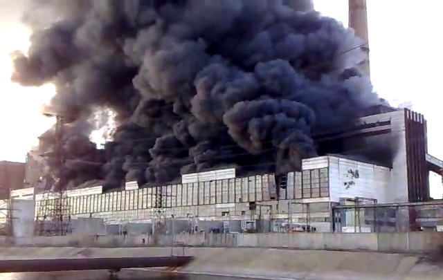 Пожар на Углегорской ТЭС